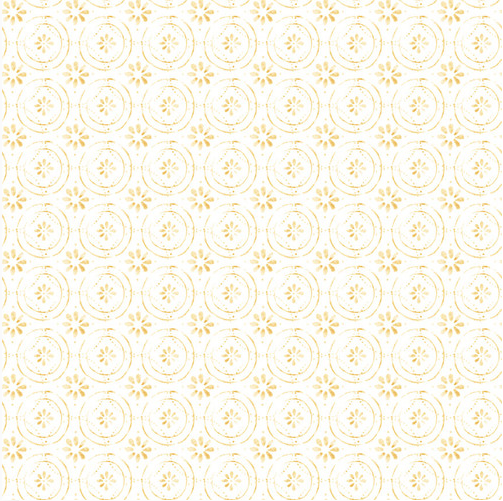 Royal Jelly Set Floral in Circles Ivory Fabric