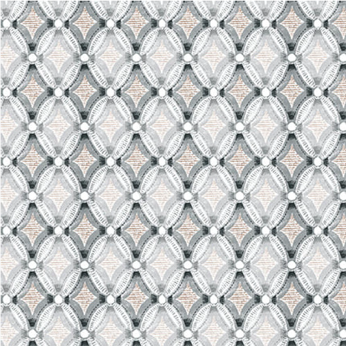 Zanzibar Lattice Light Gray Fabric