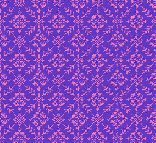 Good Gracious Fair Isle Blueberry Fabric