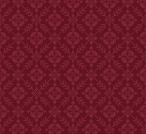 Good Gracious Fair Isle Cranberry Fabric