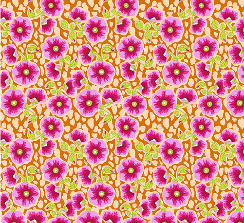 Good Gracious Happy Blooms Caramel Fabric
