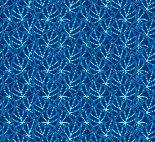 Rising Jungle Small Amazonas Blue Fabric