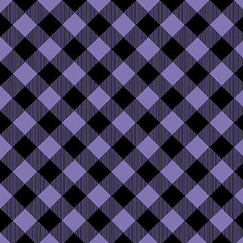 Priscilla's Plaids Bias Buffalo Check Purple/Black Fabric