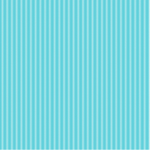 Stitching Housewives Stripes Ticking Stripe Aqua/White Fabric