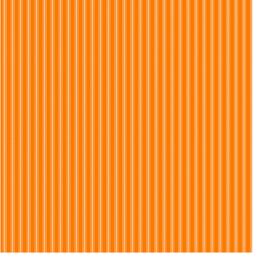 Stitching Housewives Stripes Ticking Stripe Orange/White Fabric