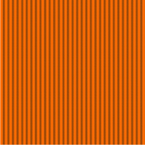 Stitching Housewives Stripes Ticking Stripe Black/Orange Fabric