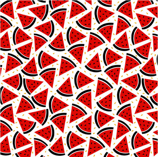 Grill & Chill Watermelon Slices Red/White Fabric