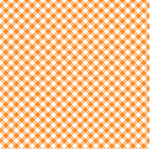 Chelsea's Checks Small Bias Check Orange/White Fabric