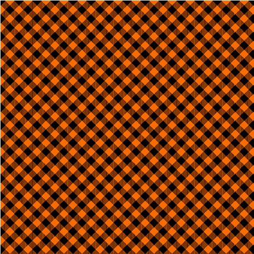 Chelsea's Checks Small Bias Check Orange/Black Fabric