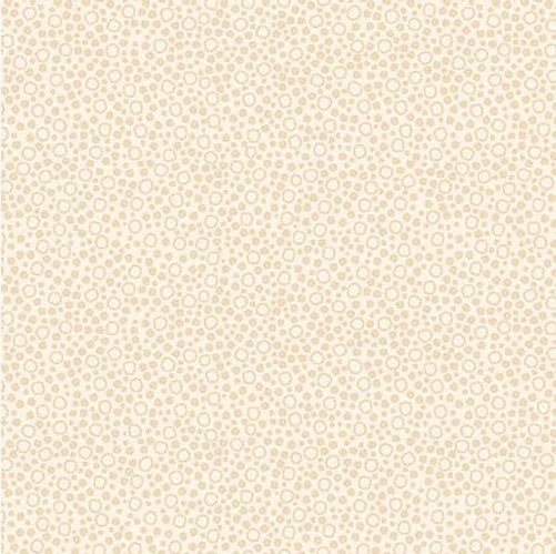 M'Ocean Tossed Dots and Circles Sand Fabric