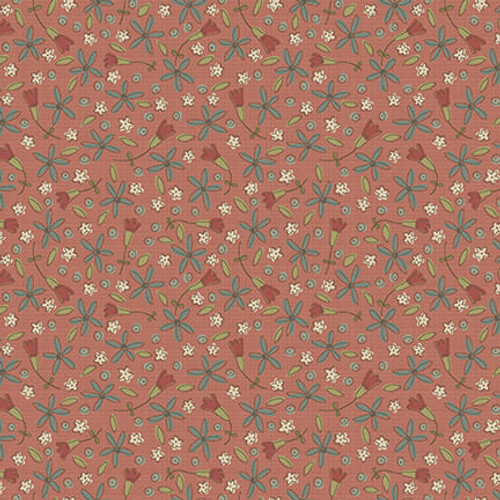 Down Tinsel Lane Poinsettias Red Yardage