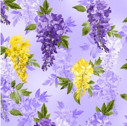 Wisteria Lane Wisteria Breeze Amethyst Fabric