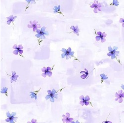 Notting Hill Pick a Petal Lilac Fabric