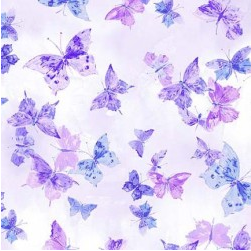 Notting Hill Butterfly Oasis Lilac Fabric