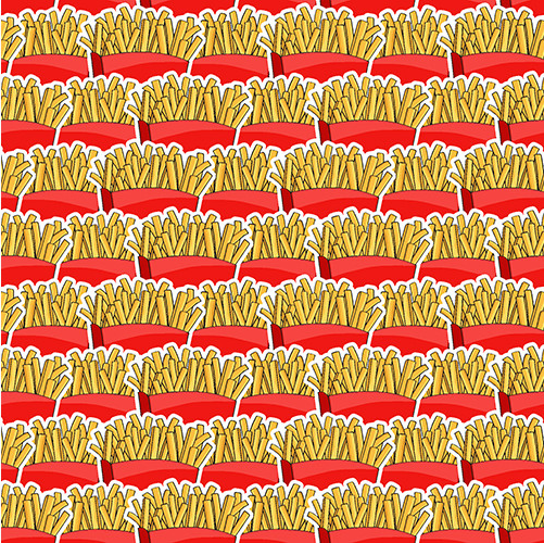 Burger Bar Just Fries Multi Fabric