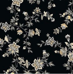 Hampton Court Tudor Court Black Fabric