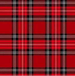 City of London Windsor Plaid Red Fabric