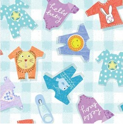 Baby Love Rompers Blue Fabric