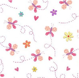 Baby Love Baby Butterfly Blossom Fabric