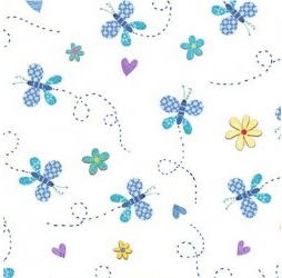 Baby Love Baby Butterfly Sky Yardage