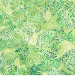 Water Lilies Fish Pond Green Yardage