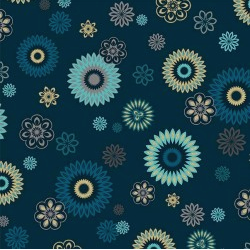 Magnificent Peacock Festive Medallion Dark Teal Yardage