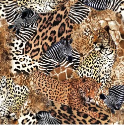 Serengeti Plains Safari Treasures Umber Yardage