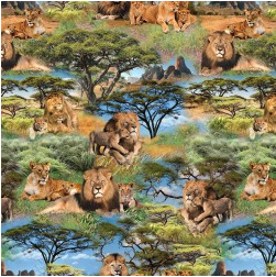 Serengeti Plains African Pride Umber Yardage