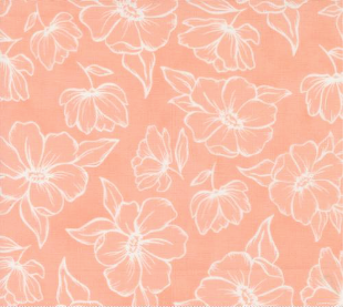 Kindred Golden Poppy Florals Blush Fabric