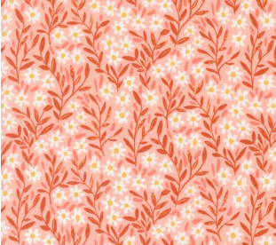 Kindred Daisy Florals Blush Fabric