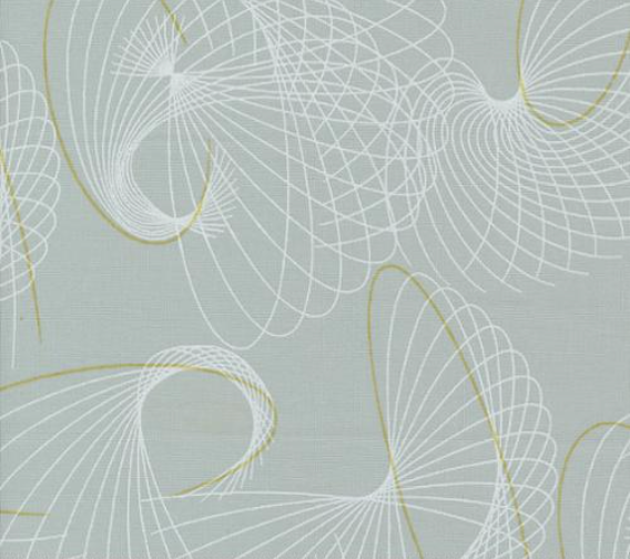 Shimmer Metallic Winter Winds Geometric Modern Silver Yardage