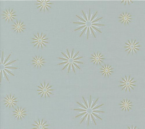 Shimmer Metallic Stars Blenders Stars Modern Silver Fabric