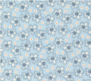 Denim & Daisies Prairie Blenders Leaf Dot Stonewashed Yardage