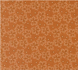 Denim & Daisies Prairie Blenders Leaf Dot Nutmeg Yardage