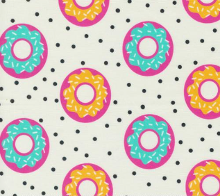 Snack Shack Donut Dots Cream Fabric