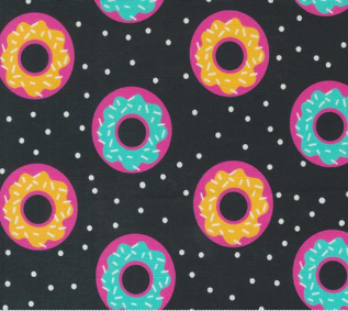 Snack Shack Donut Dots Midnight Fabric