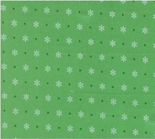 Kitty Christmas Flurry Blenders Snowflake Holly Yardage