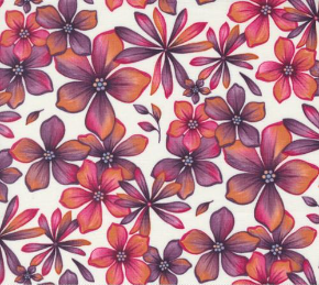 In Bloom Blossoms Florals Magnolia Yardage