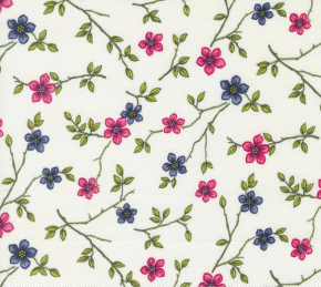 In Bloom Spring Fling Small Floral Magnolia Yardage