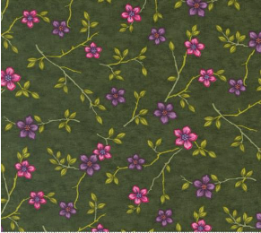 In Bloom Spring Fling Small Floral Leaf Yardage