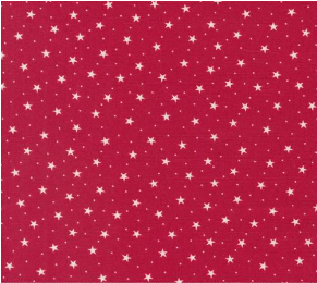 Dear Santa Stars Blenders Crimson Fabric