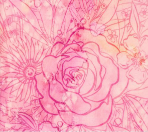 Coming Up Roses Peony Fabric