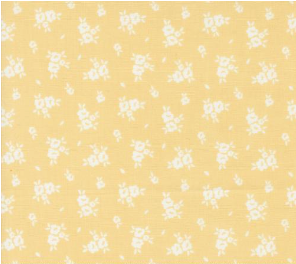 Flower Girl Blooms Small Floral Buttermilk Fabric