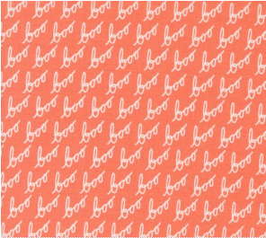 Hey Boo Boo Text and Words Soft Pumpkin Fabric