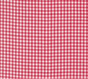 Panache Plaids Wovens White Red Fabric