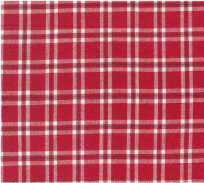 Panache Checks Wovens Red White Fabric