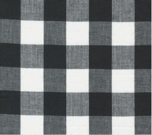 Panache Checks Wovens White Black Fabric