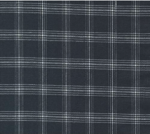 Panache Plaids Wovens Black White Fabric