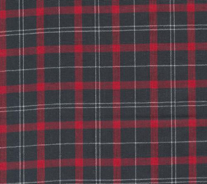 Panache Plaids Wovens Black Red White Fabric