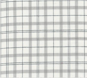 Panache Plaids Wovens White Grey Fabric